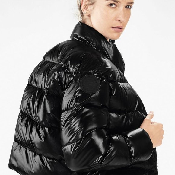 fabletics black puffer jacket